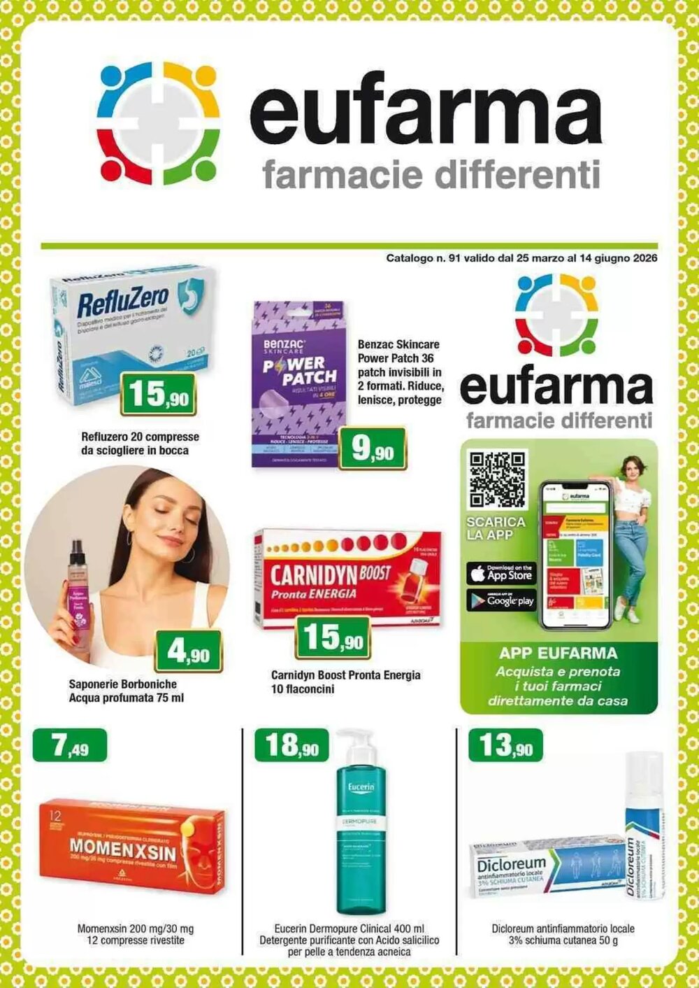 Volantino promozionale Eufarma  valide dal 25/03/2026 - Pagina 1.