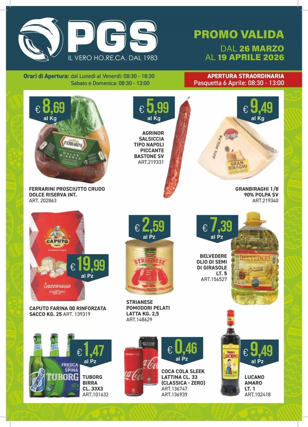 Volantino promozionale PGS Cash&Carry  valide dal 26/03/2026 - Pagina 1.