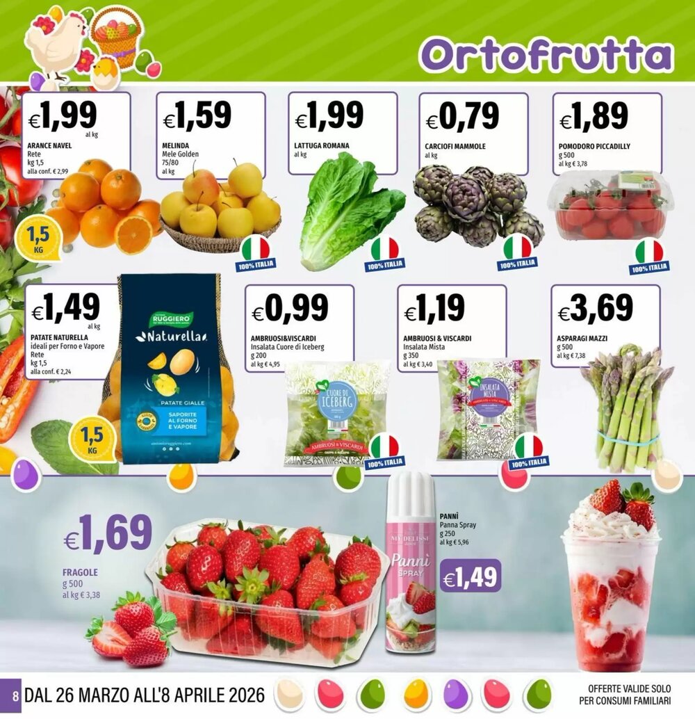 Volantino promozionale Hurrà  valide dal 26/03/2026 - Pagina 8.