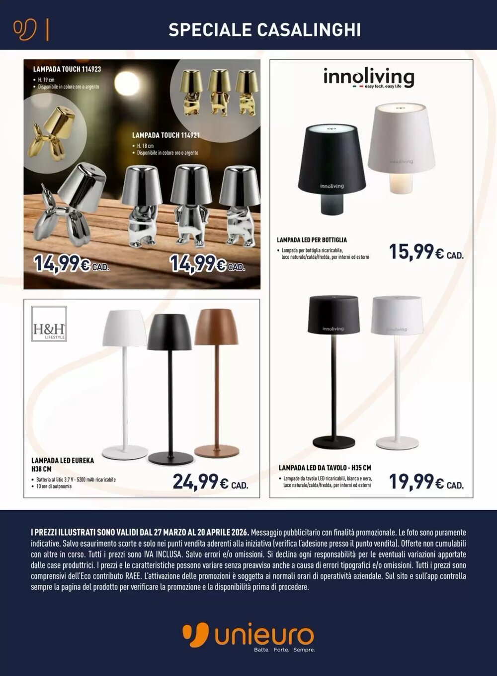 Volantino promozionale Unieuro  valide dal 27/03/2026 - Pagina 10.
