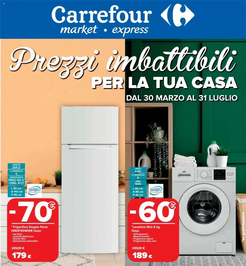 Volantino promozionale Carrefour Market  valide dal 30/03/2026 - Pagina 1.