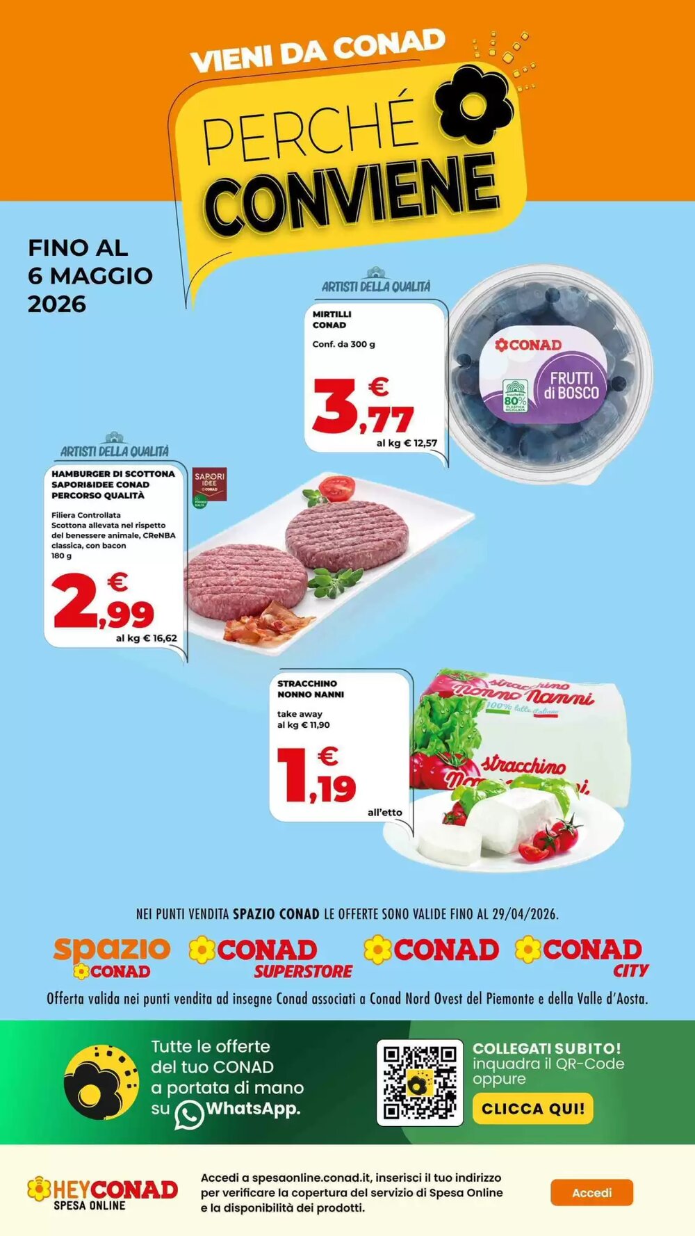 Volantino promozionale Spazio Conad  valide dal 22/04/2026 - Pagina 1.