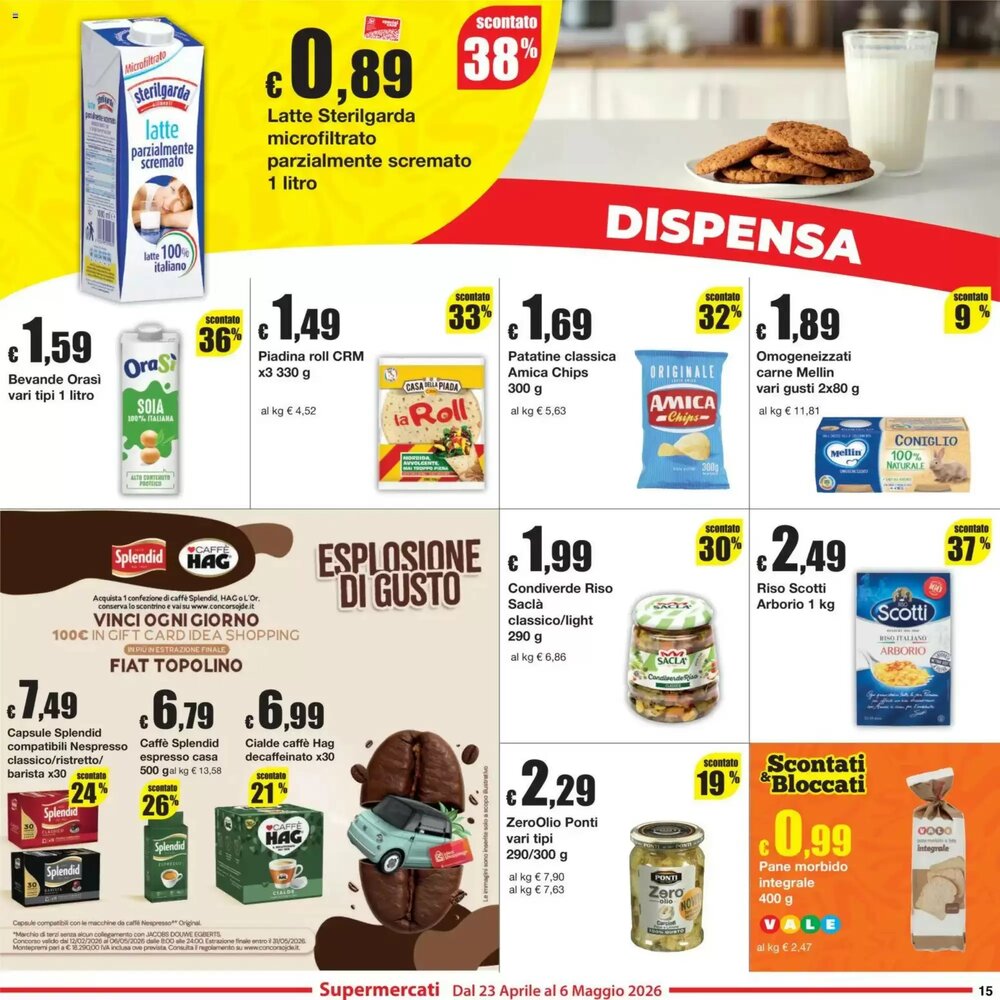 Volantino promozionale Sì con te  valide dal 23/04/2026 - Pagina 15.