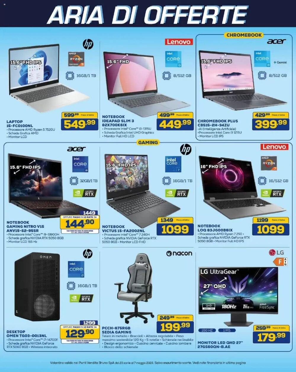 Volantino promozionale Euronics Bruno  valide dal 23/04/2026 - Pagina 15.