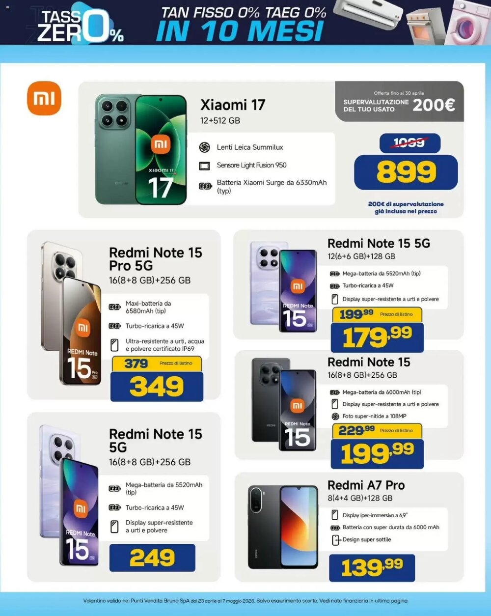 Volantino promozionale Euronics Bruno  valide dal 23/04/2026 - Pagina 39.