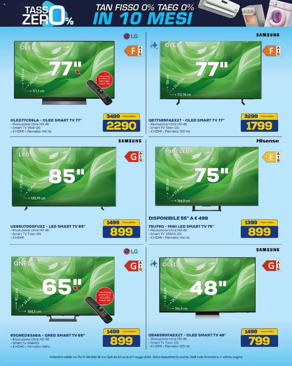 Volantino promozionale Euronics Bruno  valide dal 23/04/2026 - Pagina 4.