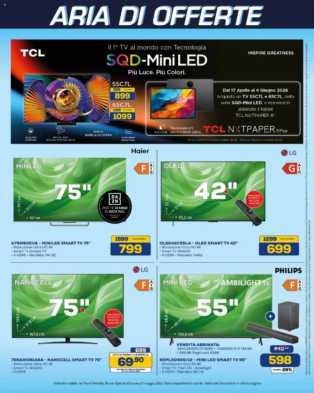 Volantino promozionale Euronics Bruno  valide dal 23/04/2026 - Pagina 5.