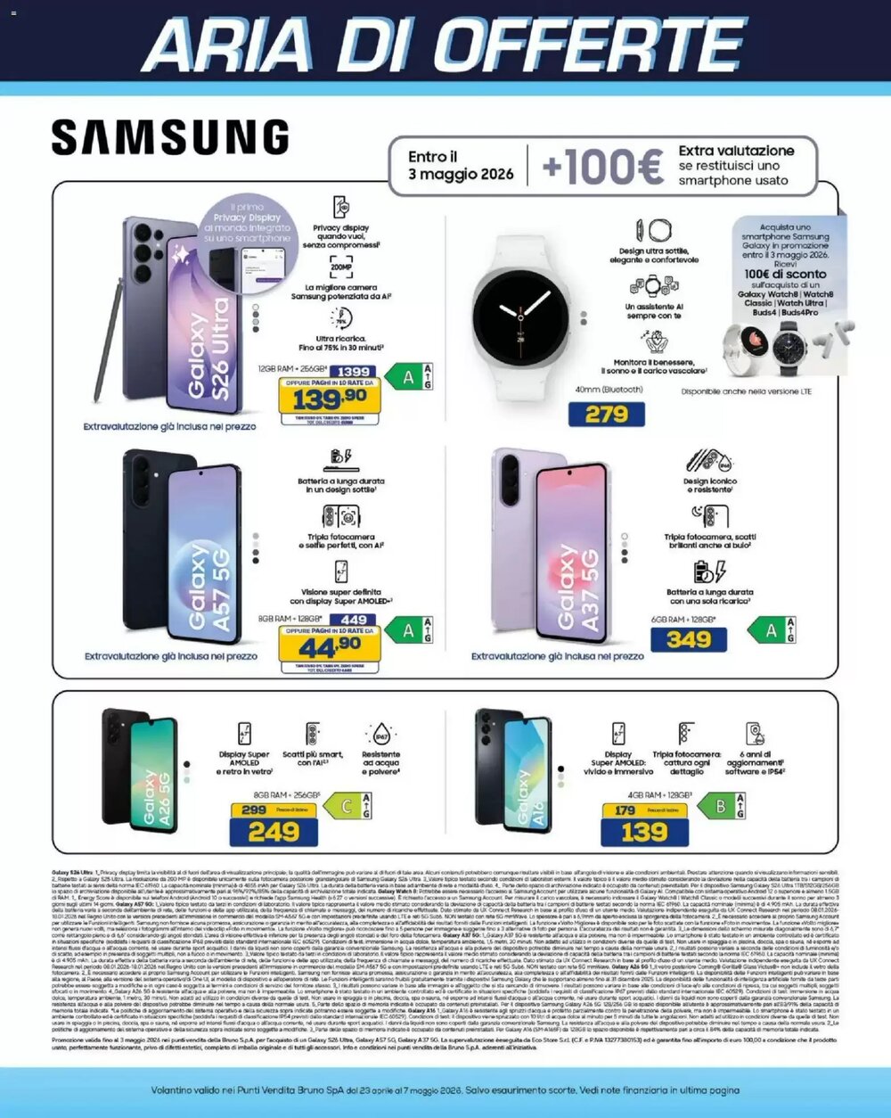 Volantino promozionale Euronics Bruno  valide dal 23/04/2026 - Pagina 9.