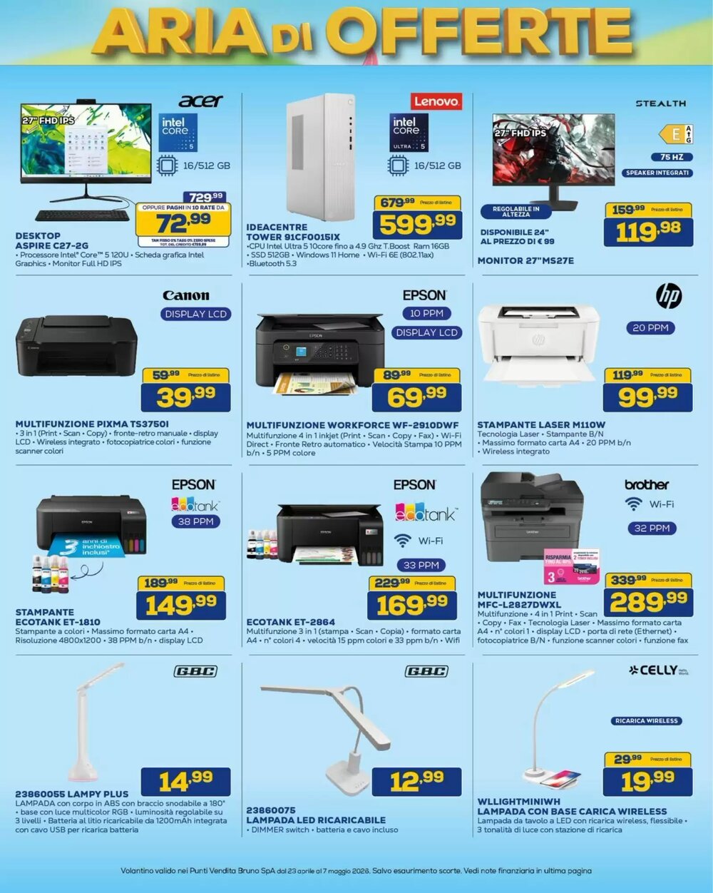 Volantino promozionale Euronics  valide dal 23/04/2026 - Pagina 16.