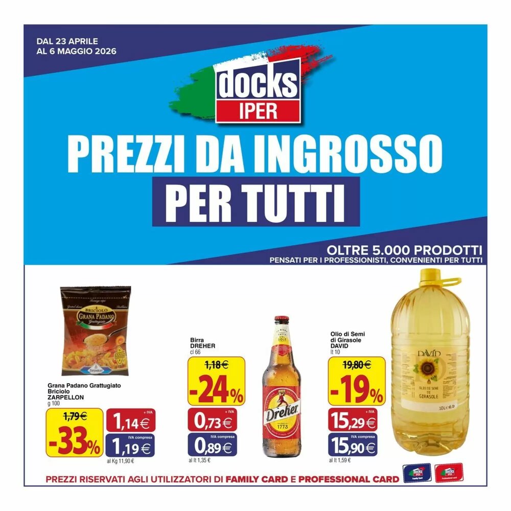 Volantino promozionale Docks Cash&Carry  valide dal 23/04/2026 - Pagina 1.