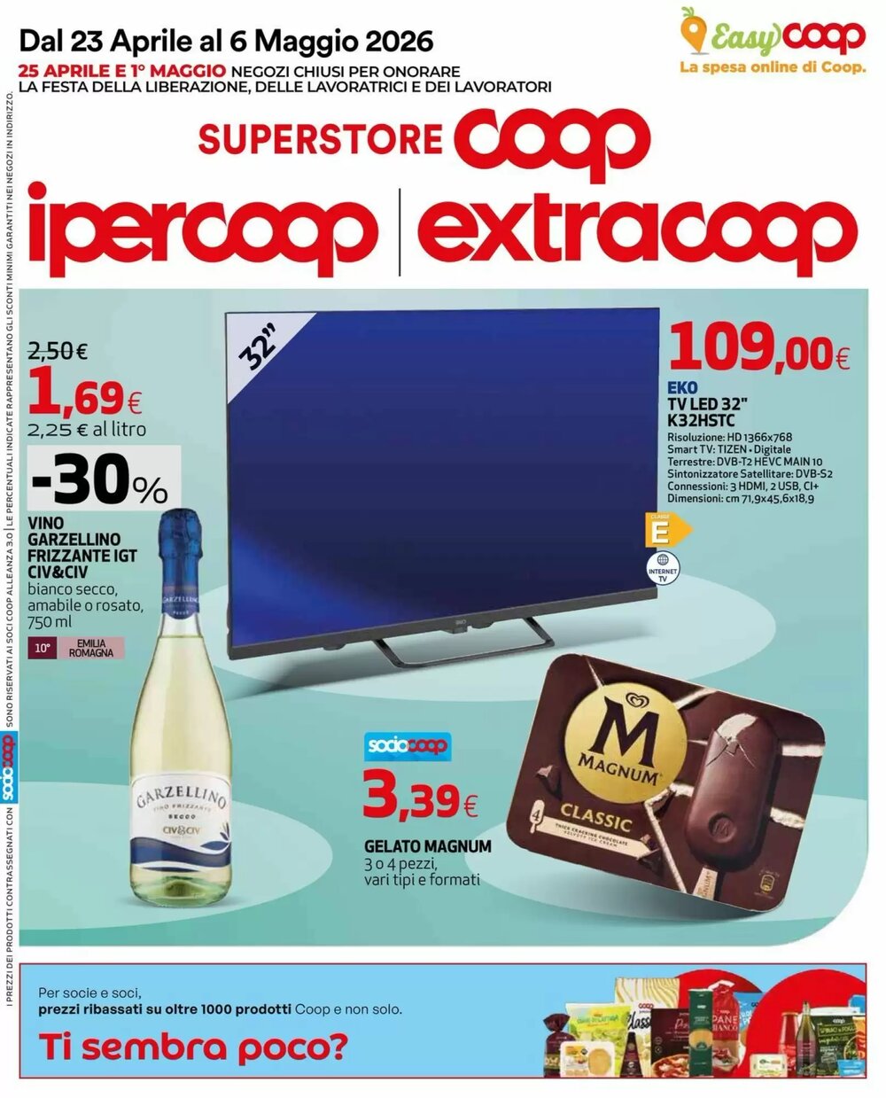 Volantino promozionale Coop Master Alleanza 3.0  valide dal 23/04/2026 - Pagina 1.