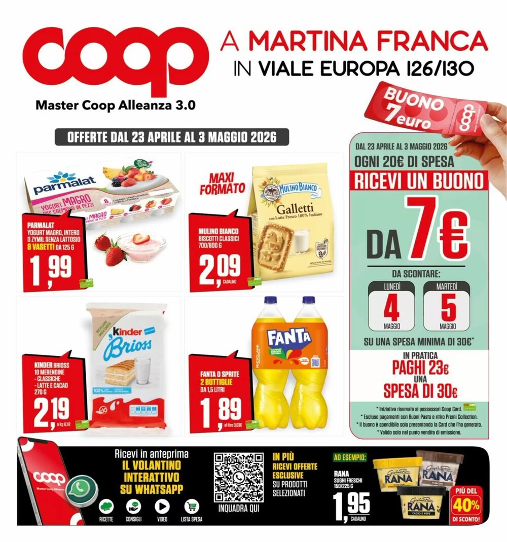 Volantino promozionale Coop Master Alleanza 3.0  valide dal 23/04/2026 - Pagina 1.