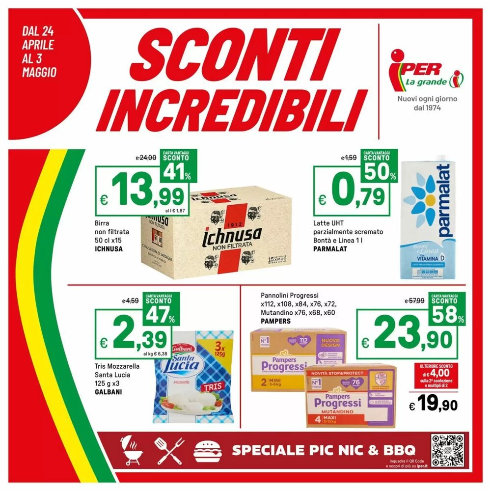 Volantino promozionale Iper La Grande  valide dal 24/04/2026 - Pagina 1.