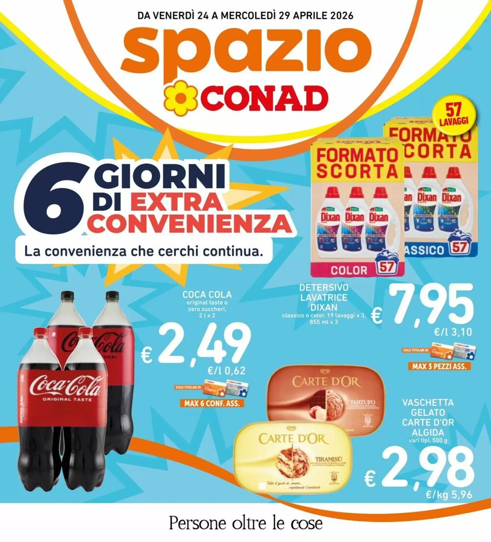 Volantino promozionale Spazio Conad  valide dal 24/04/2026 - Pagina 1.