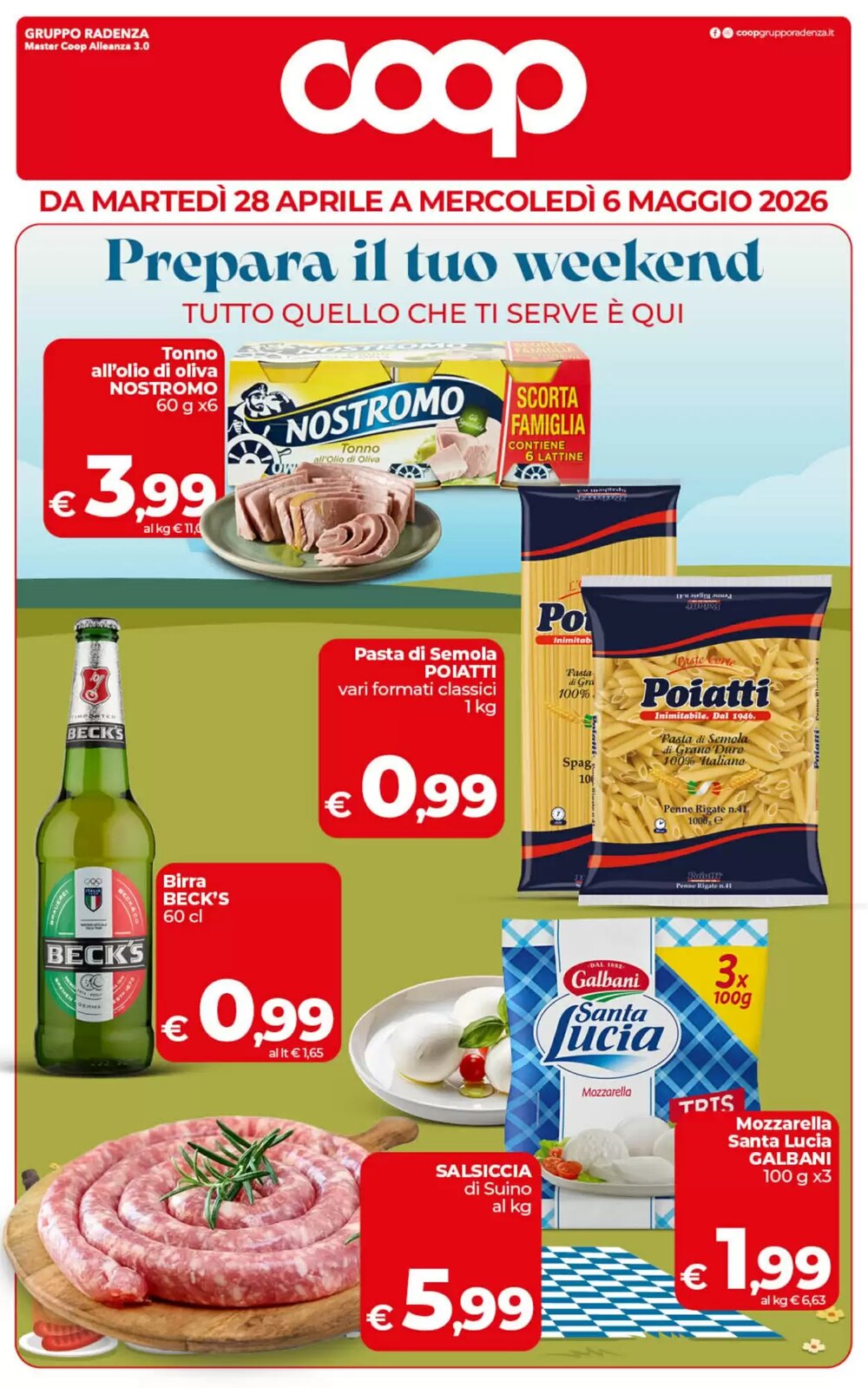 Volantino promozionale Coop  valide dal 28/04/2026 - Pagina 1.