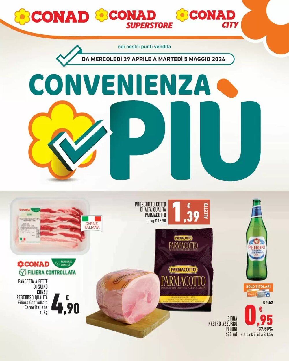 Volantino promozionale Conad City  valide dal 29/04/2026 - Pagina 1.