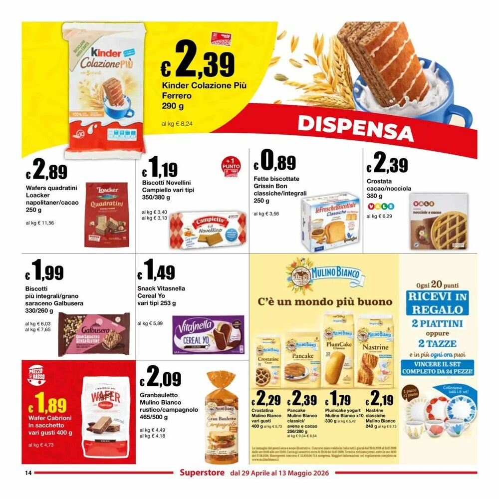 Volantino promozionale Sì con te  valide dal 29/04/2026 - Pagina 14.
