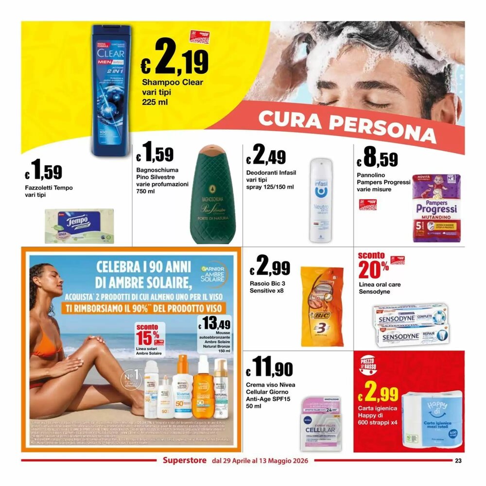 Volantino promozionale Sì con te  valide dal 29/04/2026 - Pagina 23.