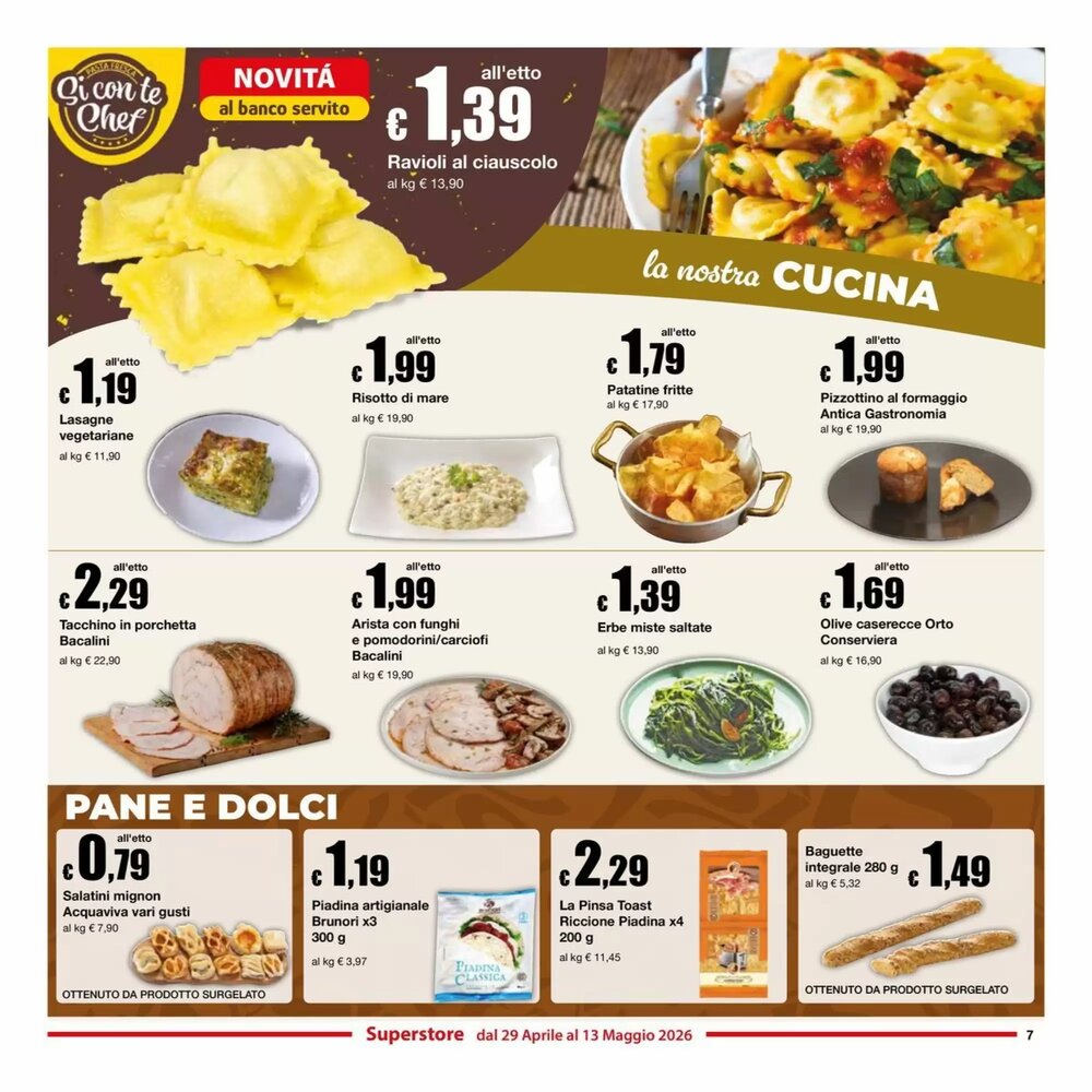 Volantino promozionale Sì con te  valide dal 29/04/2026 - Pagina 7.