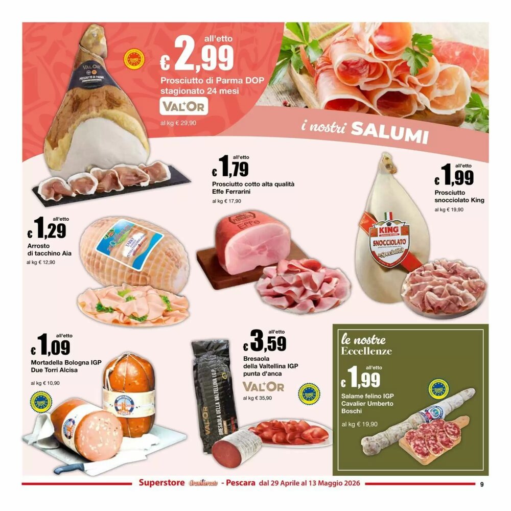 Volantino promozionale Sì con te  valide dal 29/04/2026 - Pagina 9.