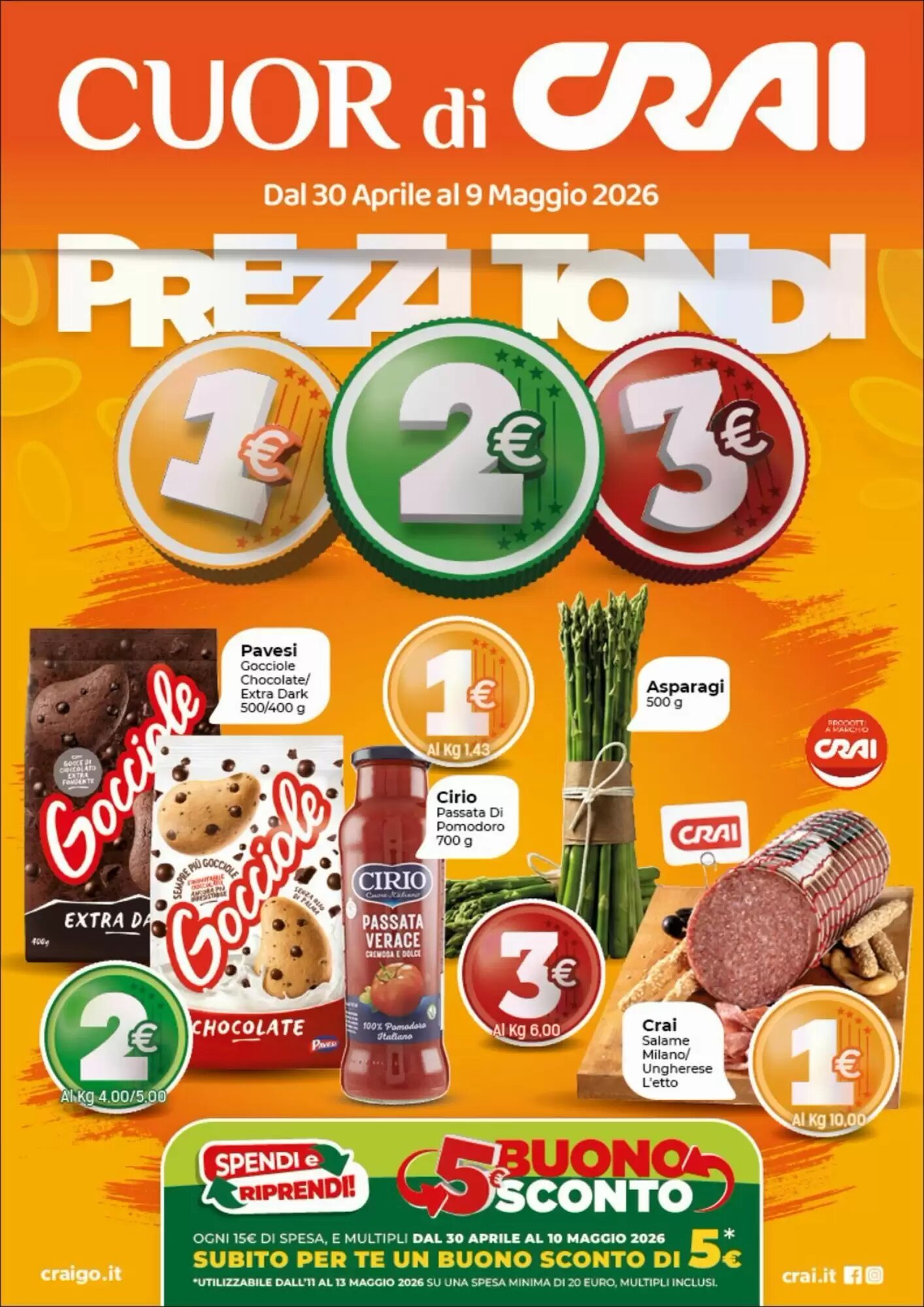 Volantino promozionale Crai  valide dal 30/04/2026 - Pagina 1.