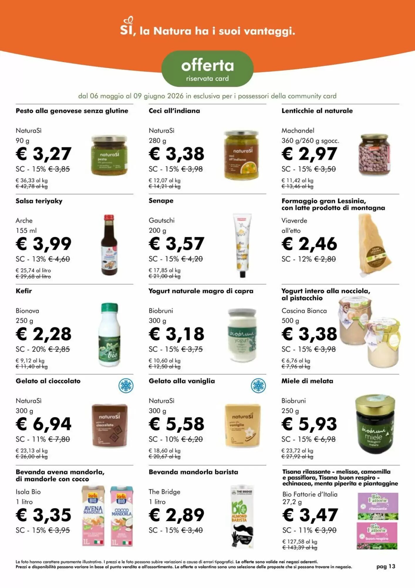 Volantino promozionale NaturaSì  valide dal 01/05/2026 - Pagina 13.