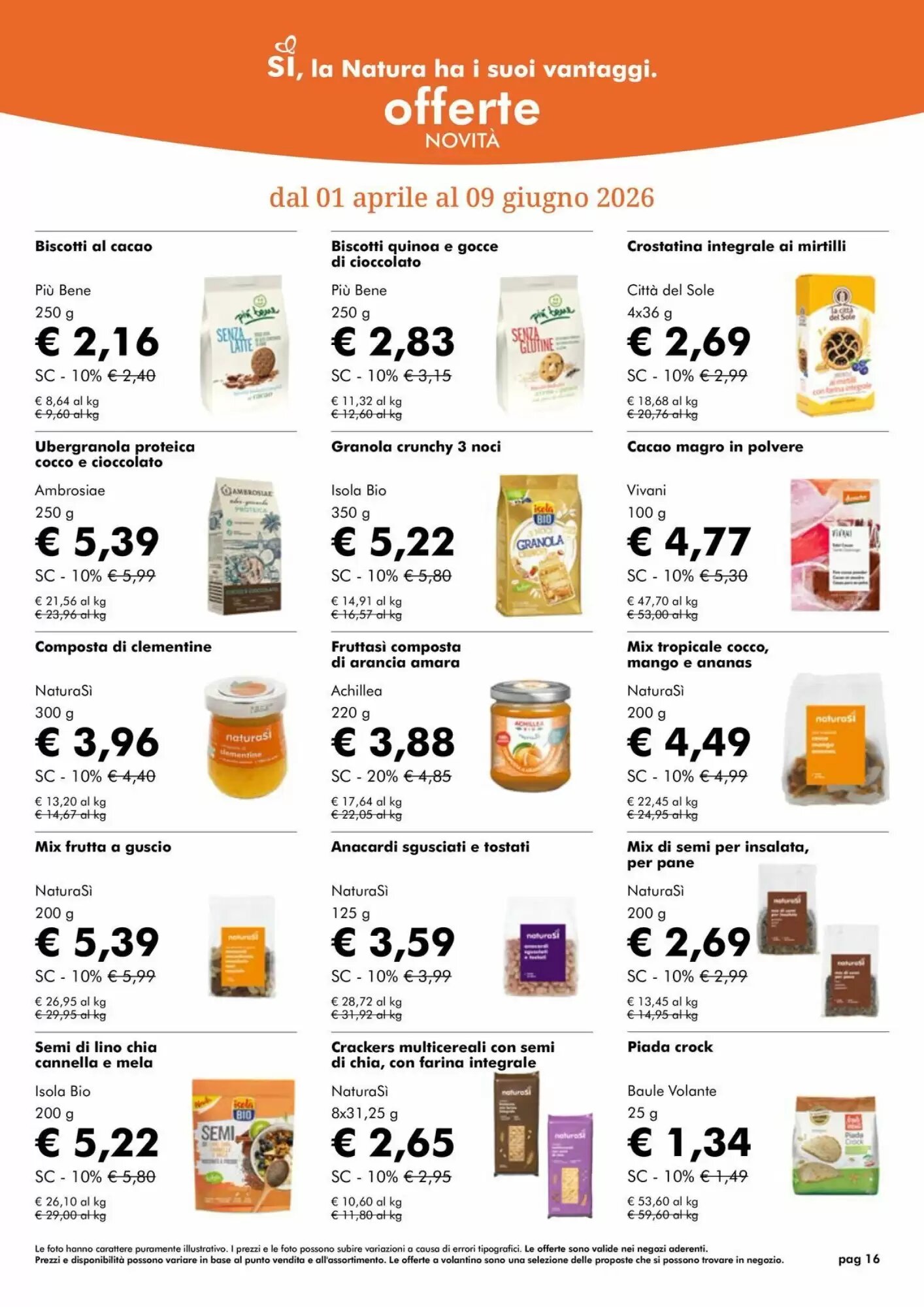 Volantino promozionale NaturaSì  valide dal 01/05/2026 - Pagina 16.