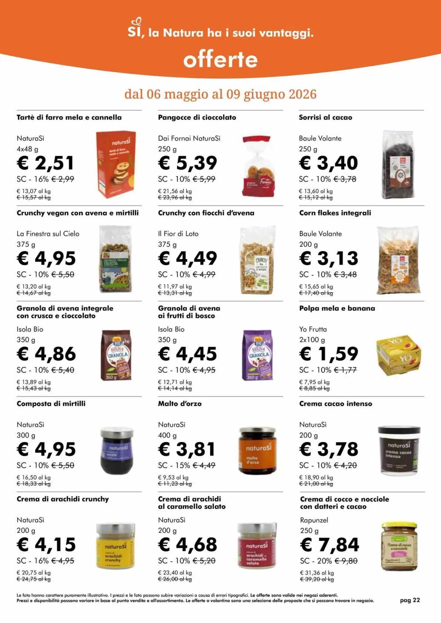 Volantino promozionale NaturaSì  valide dal 01/05/2026 - Pagina 22.