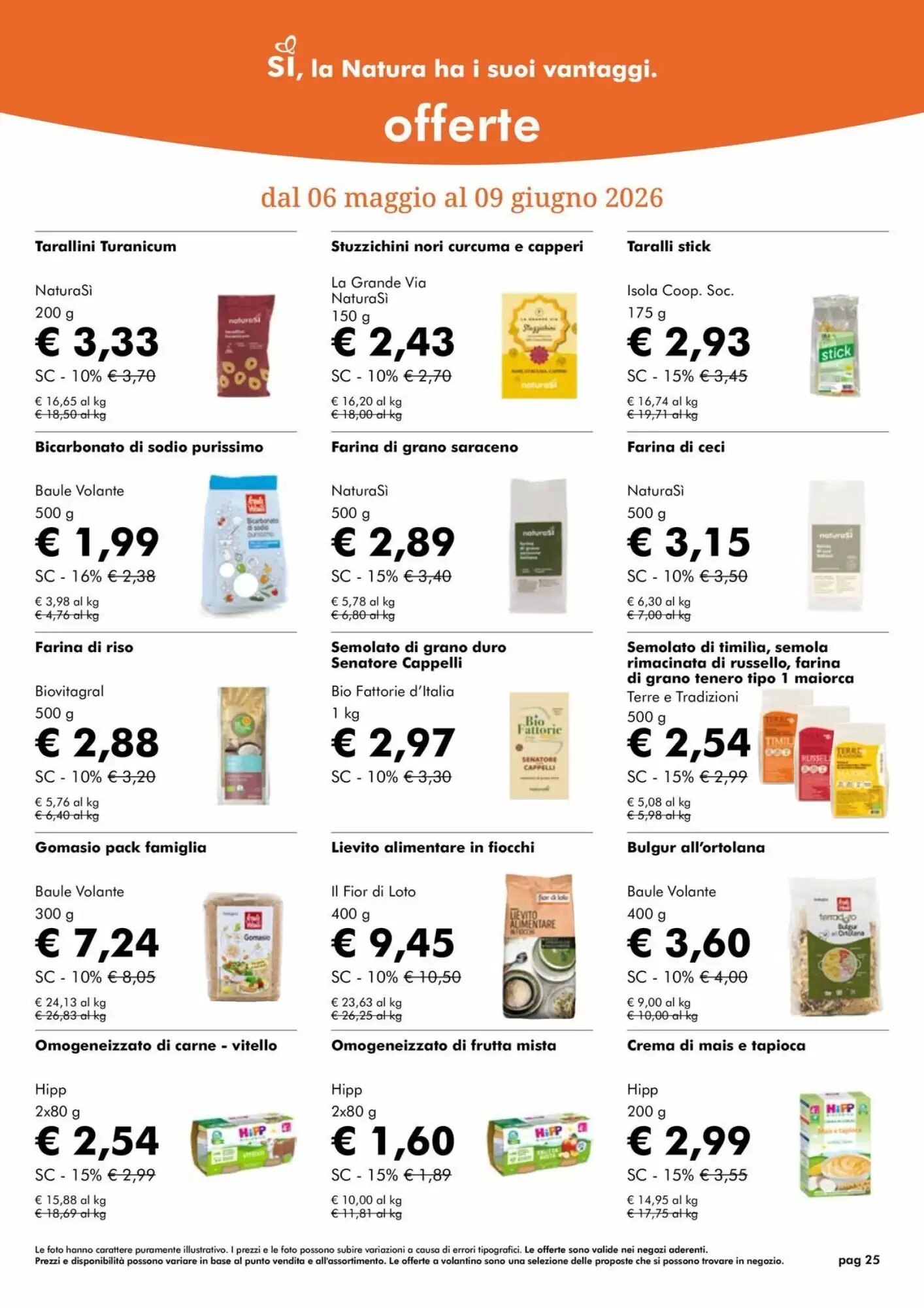 Volantino promozionale NaturaSì  valide dal 01/05/2026 - Pagina 25.