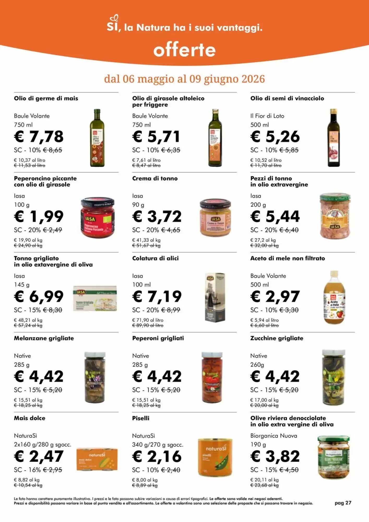 Volantino promozionale NaturaSì  valide dal 01/05/2026 - Pagina 27.