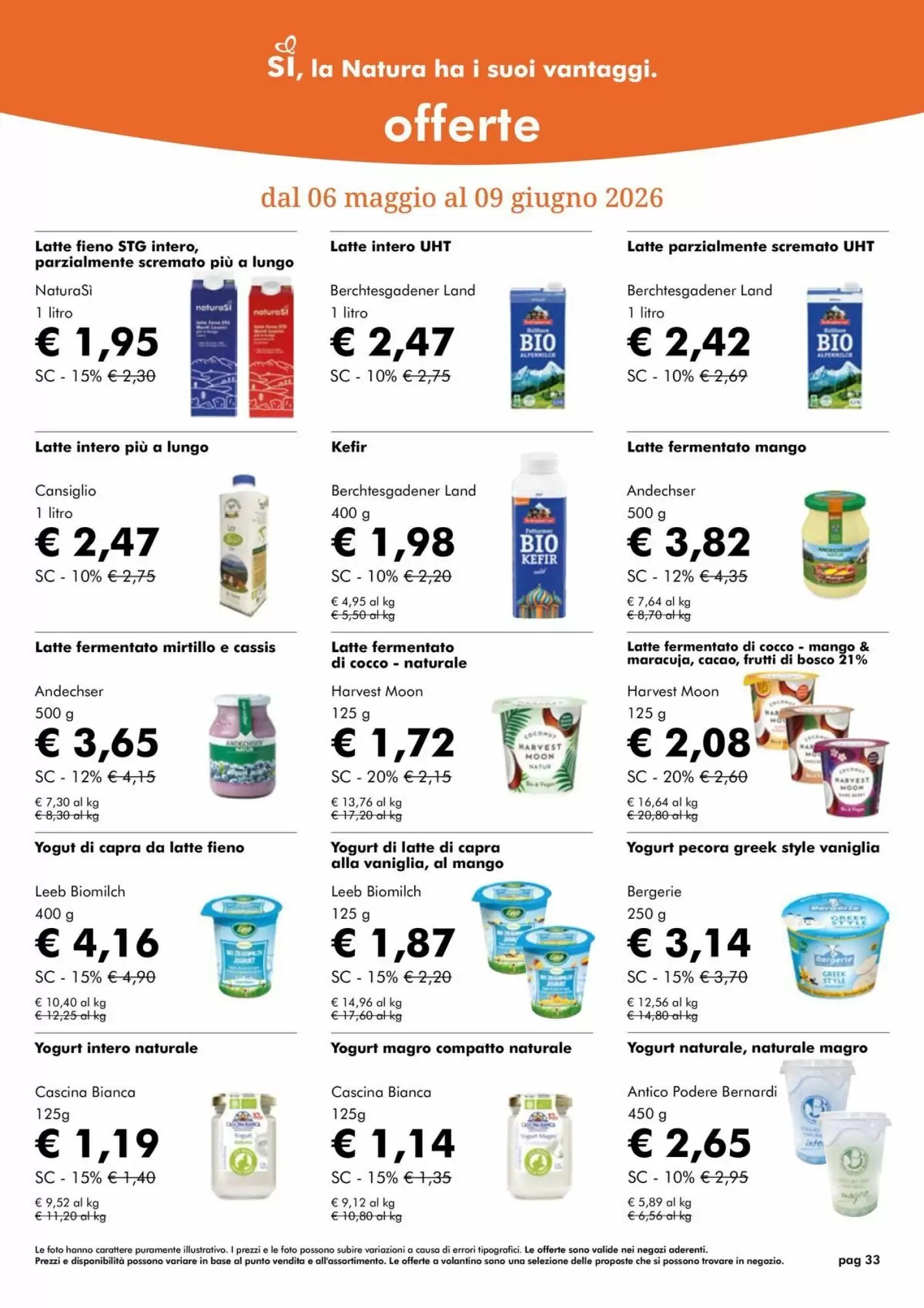 Volantino promozionale NaturaSì  valide dal 01/05/2026 - Pagina 33.