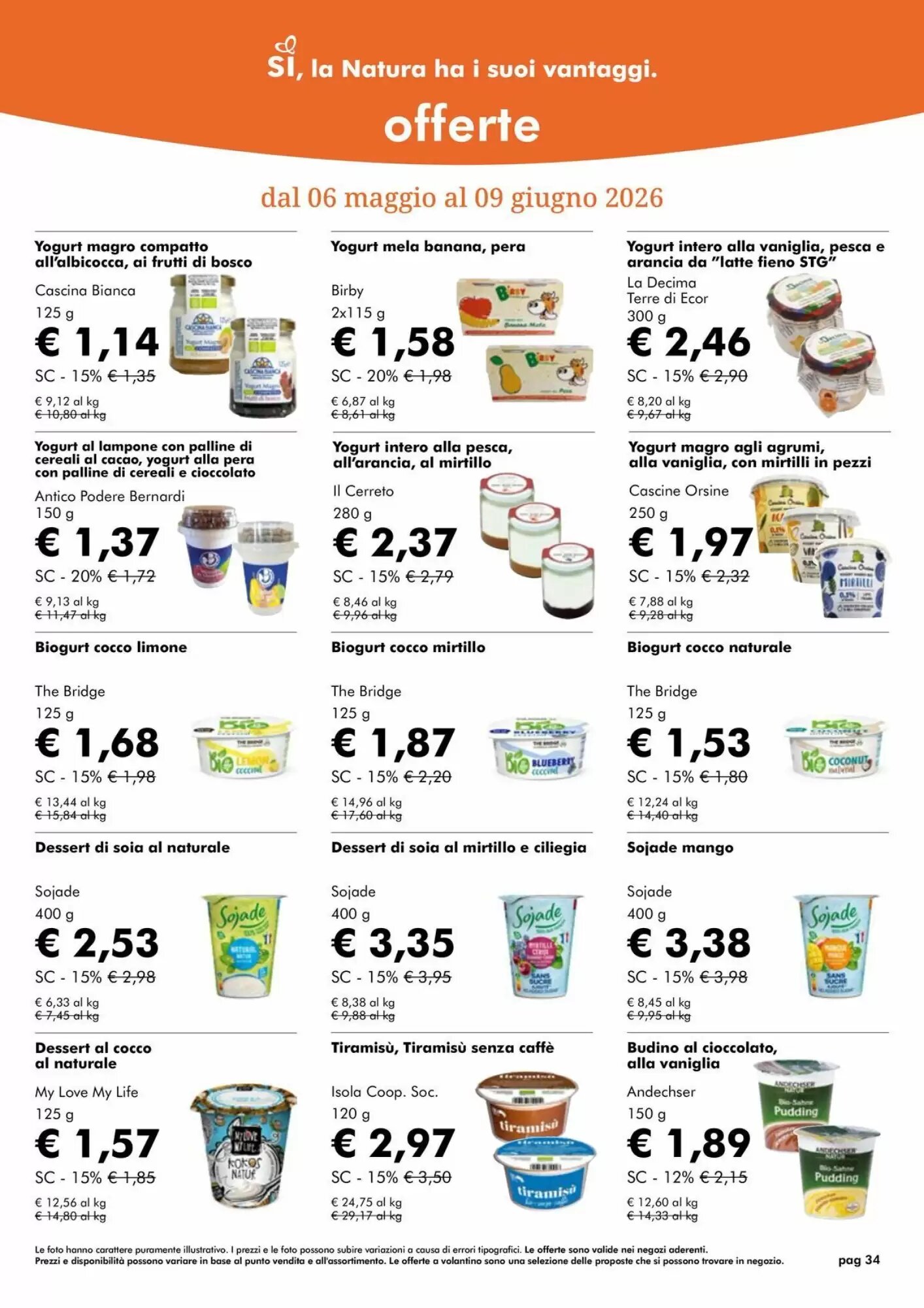 Volantino promozionale NaturaSì  valide dal 01/05/2026 - Pagina 34.