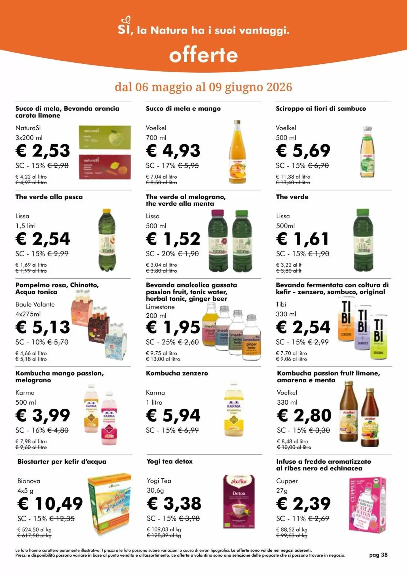 Volantino promozionale NaturaSì  valide dal 01/05/2026 - Pagina 38.