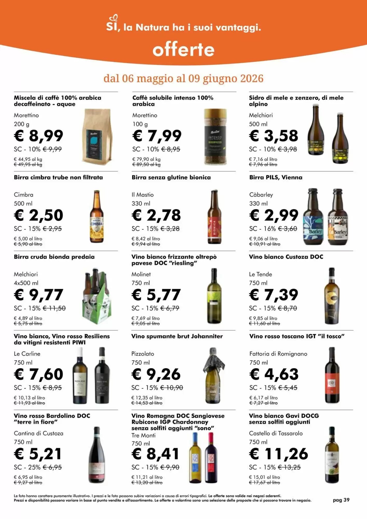 Volantino promozionale NaturaSì  valide dal 01/05/2026 - Pagina 39.
