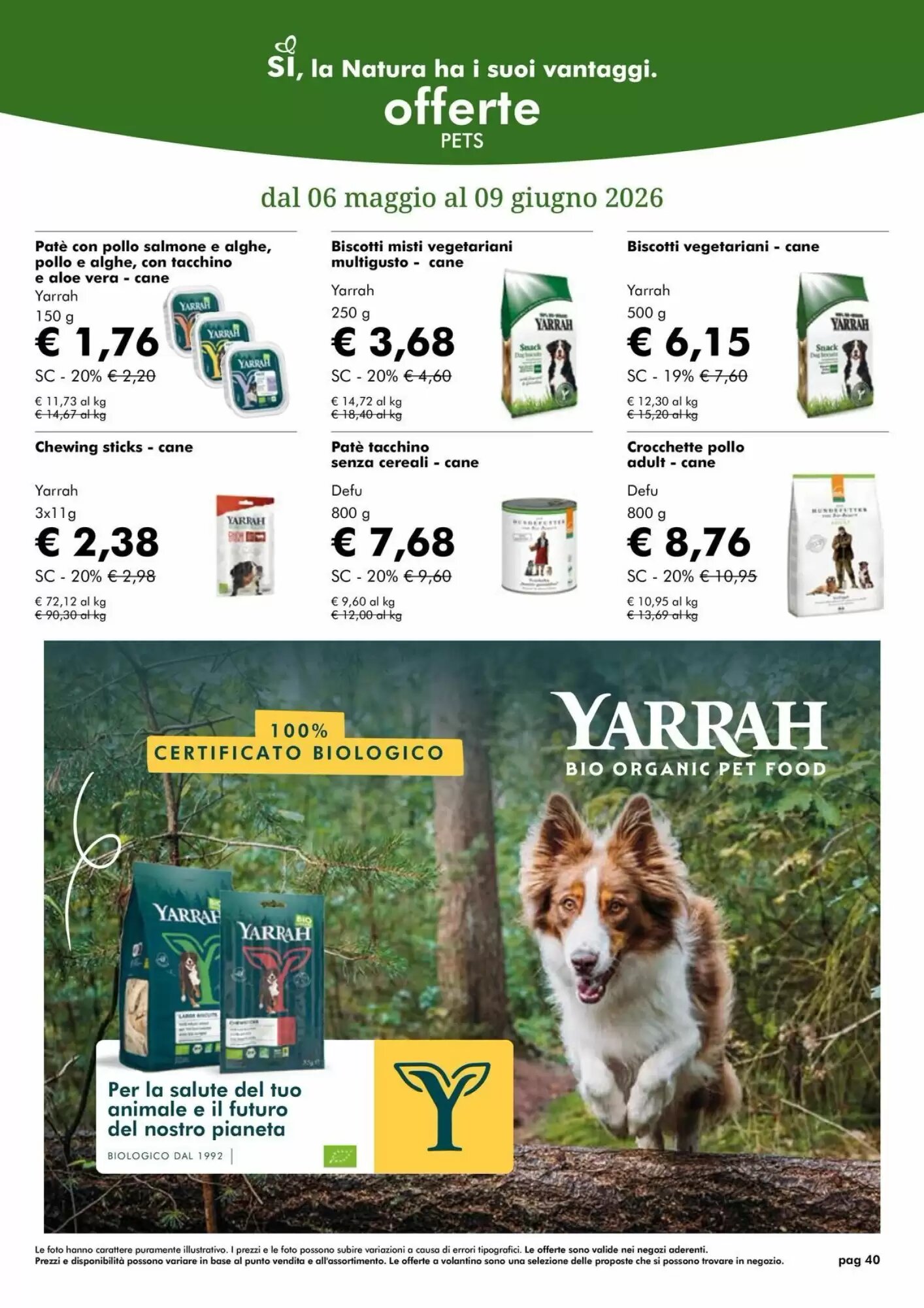 Volantino promozionale NaturaSì  valide dal 01/05/2026 - Pagina 40.