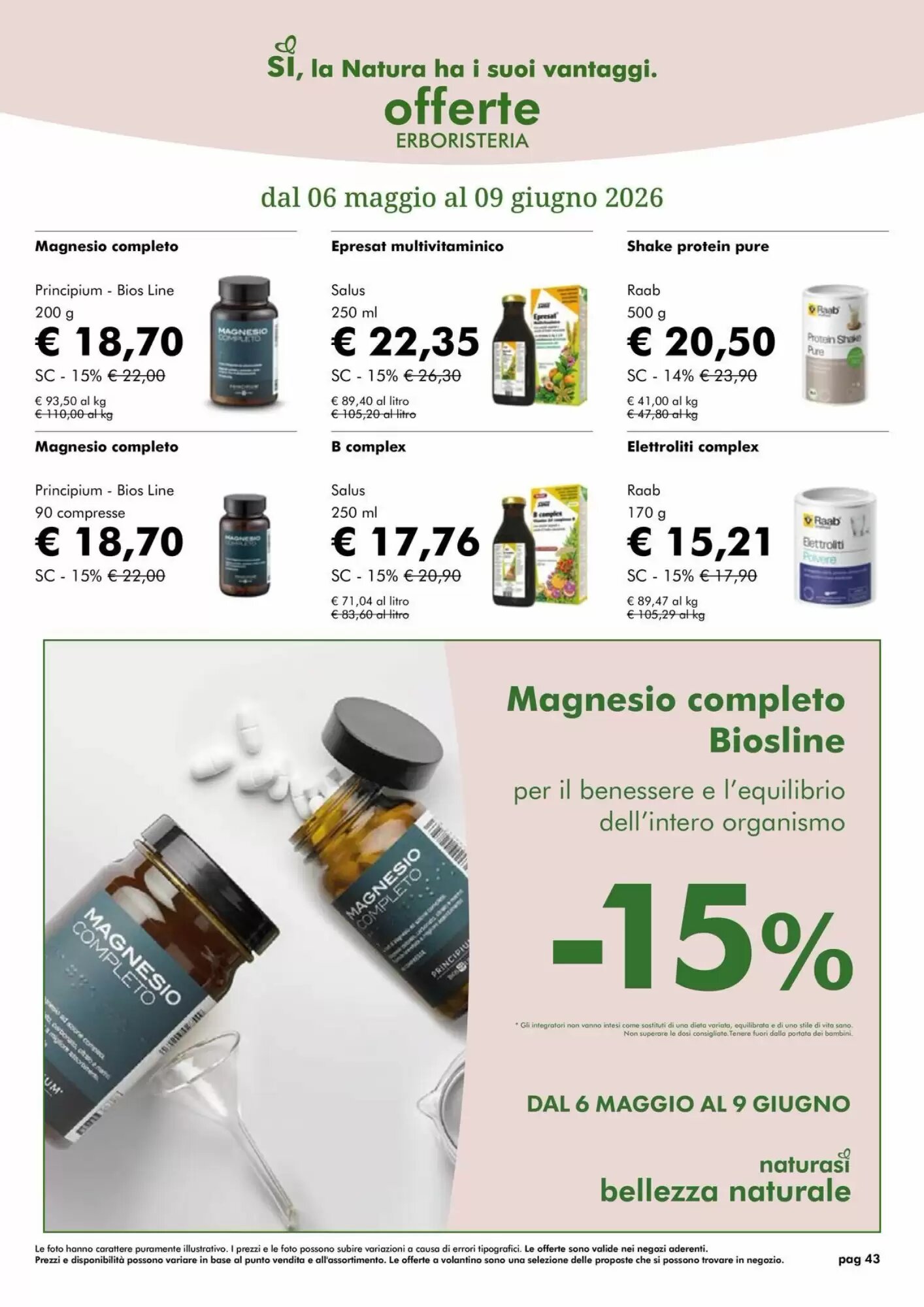 Volantino promozionale NaturaSì  valide dal 01/05/2026 - Pagina 43.