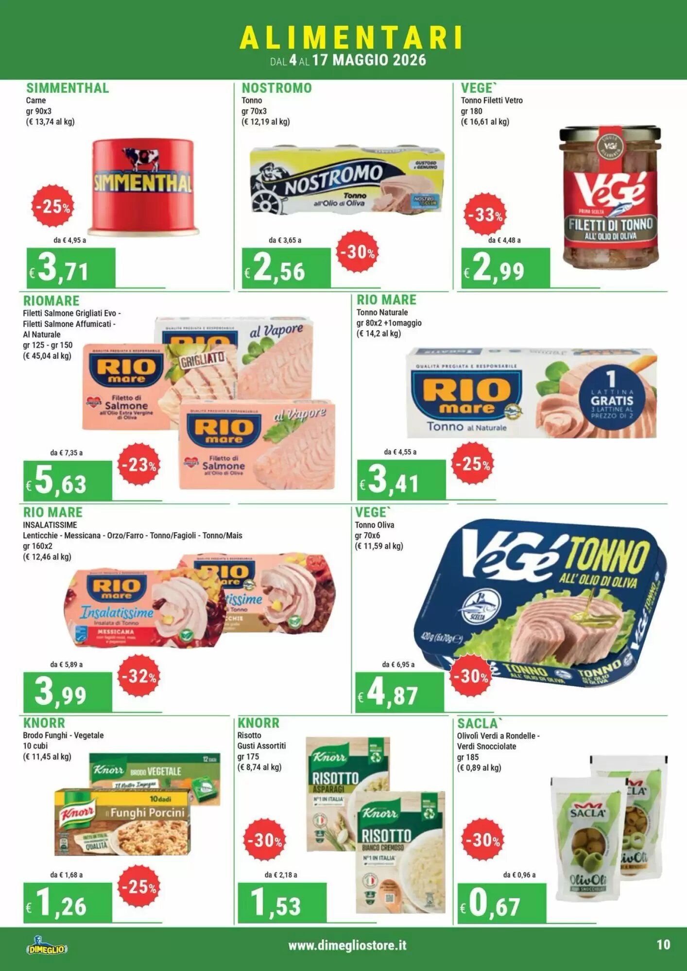 Volantino promozionale DiMeglio  valide dal 04/05/2026 - Pagina 10.