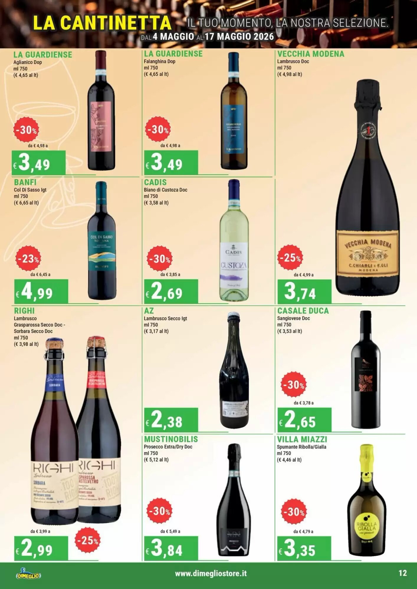 Volantino promozionale DiMeglio  valide dal 04/05/2026 - Pagina 12.