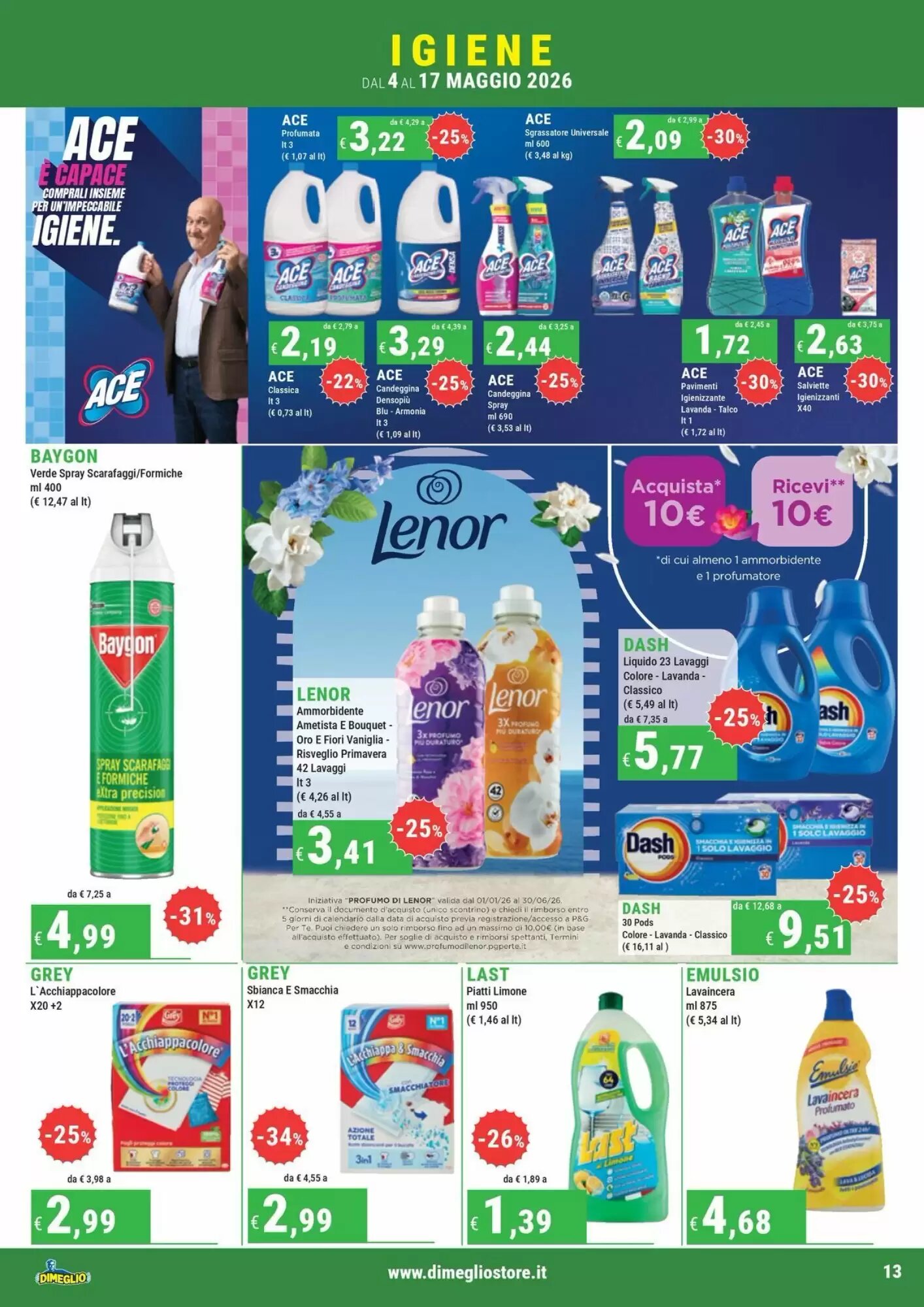 Volantino promozionale DiMeglio  valide dal 04/05/2026 - Pagina 13.