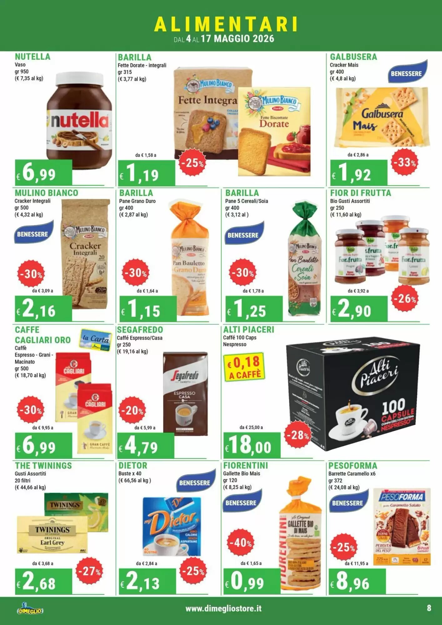 Volantino promozionale DiMeglio  valide dal 04/05/2026 - Pagina 8.