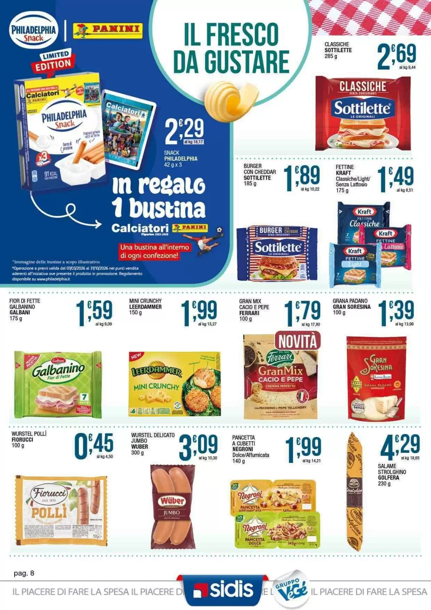 Volantino promozionale Sidis  valide dal 04/05/2026 - Pagina 8.