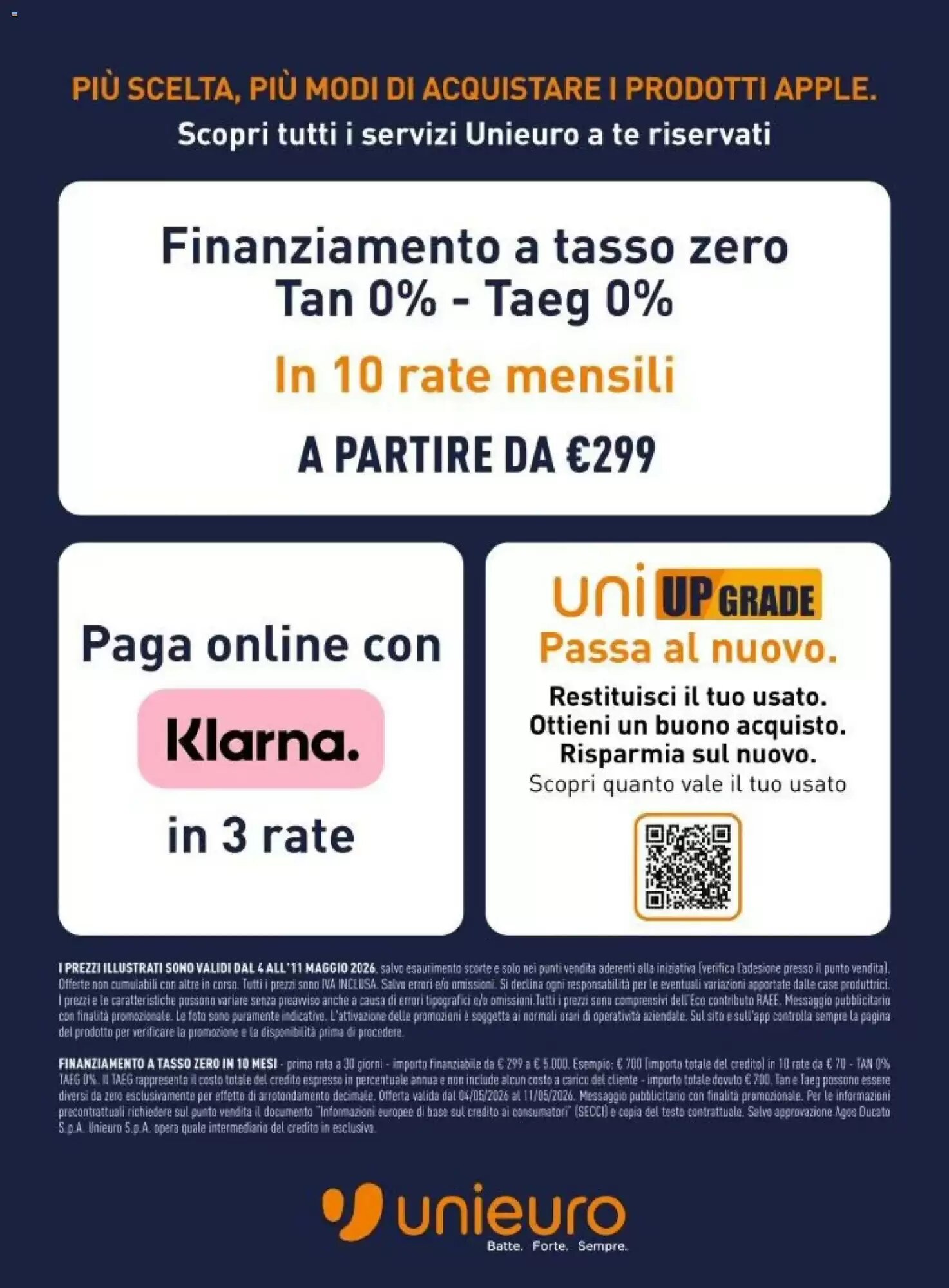 Volantino promozionale Unieuro  valide dal 04/05/2026 - Pagina 14.