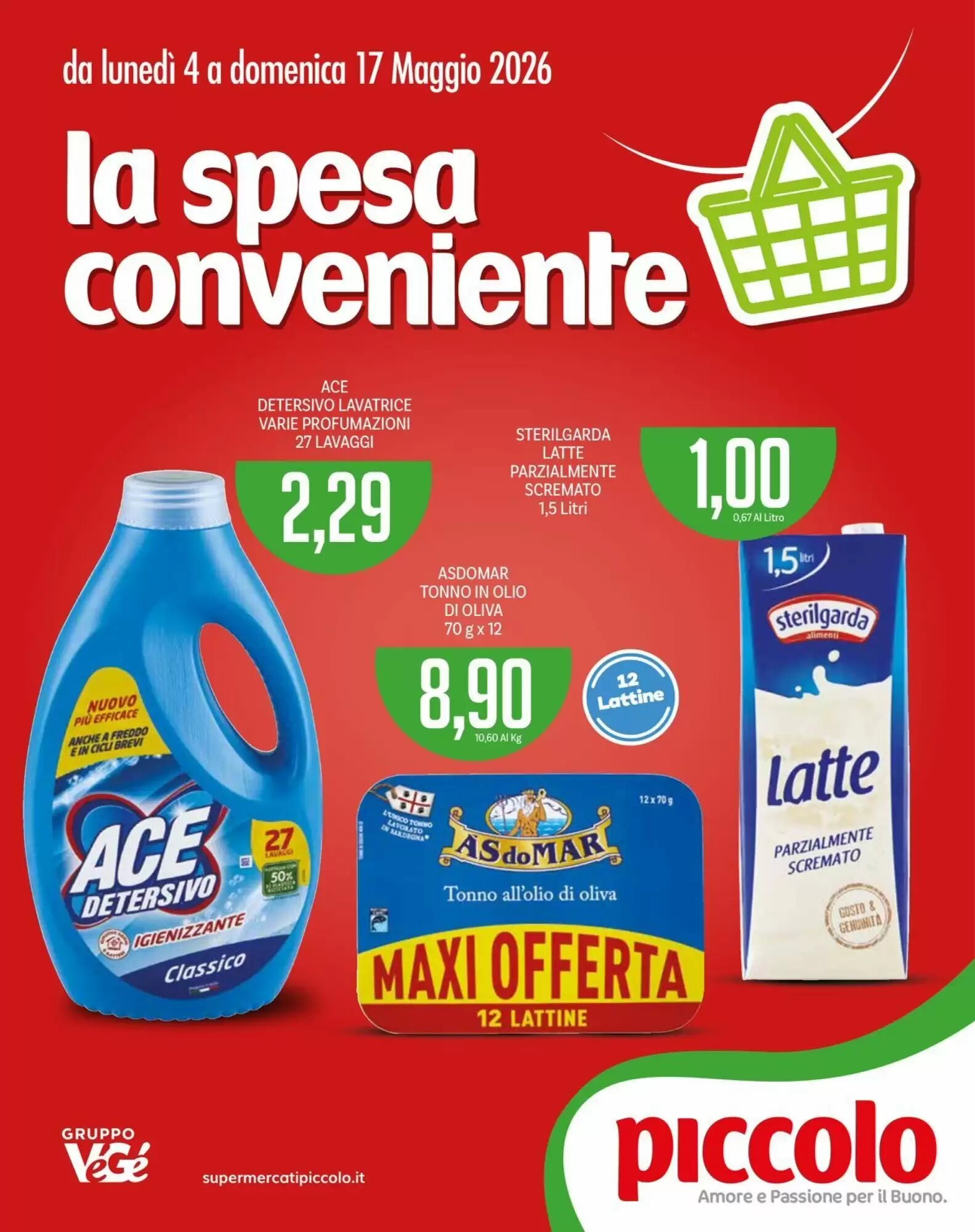 Volantino promozionale Supermercati Piccolo  valide dal 04/05/2026 - Pagina 1.