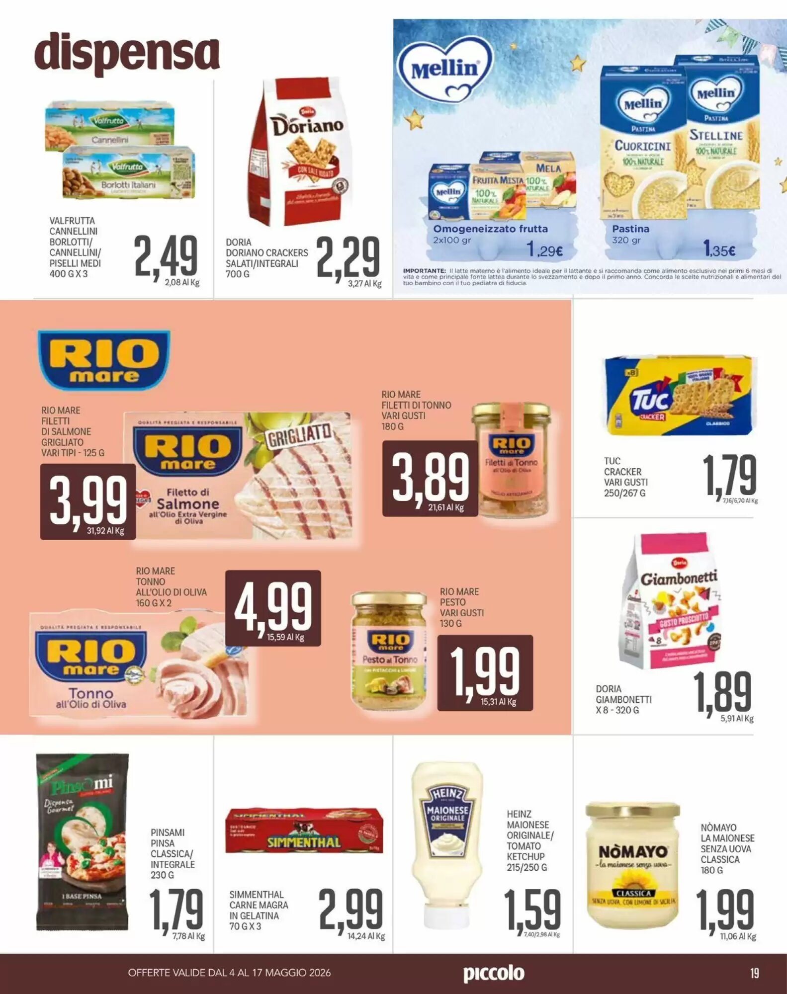 Volantino promozionale Supermercati Piccolo  valide dal 04/05/2026 - Pagina 19.