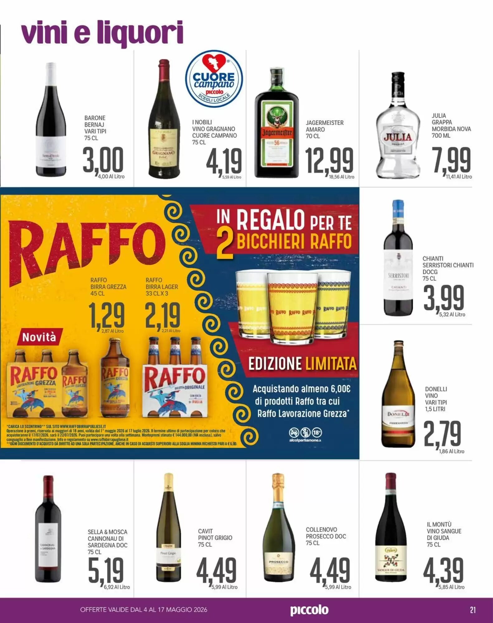 Volantino promozionale Supermercati Piccolo  valide dal 04/05/2026 - Pagina 21.