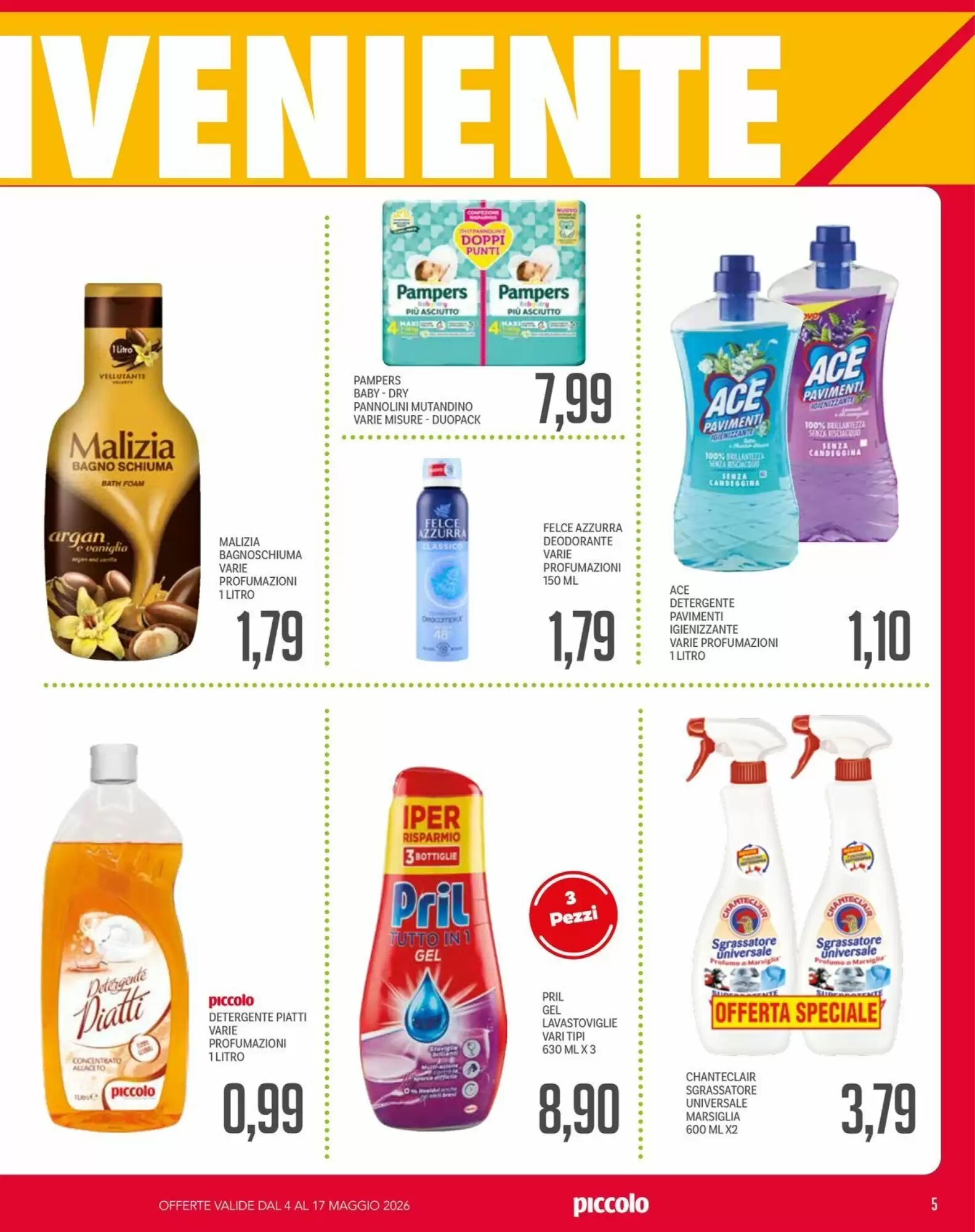 Volantino promozionale Supermercati Piccolo  valide dal 04/05/2026 - Pagina 5.