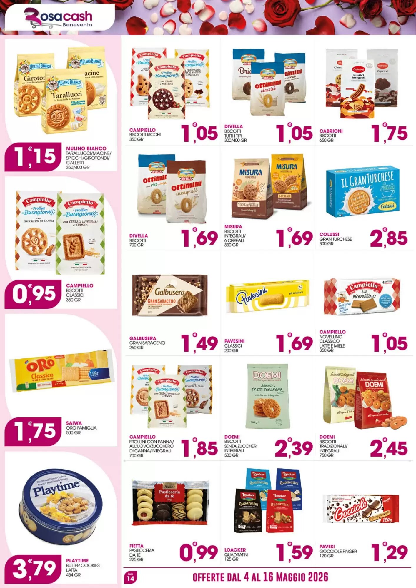 Volantino promozionale Rosa Cash  valide dal 04/05/2026 - Pagina 14.