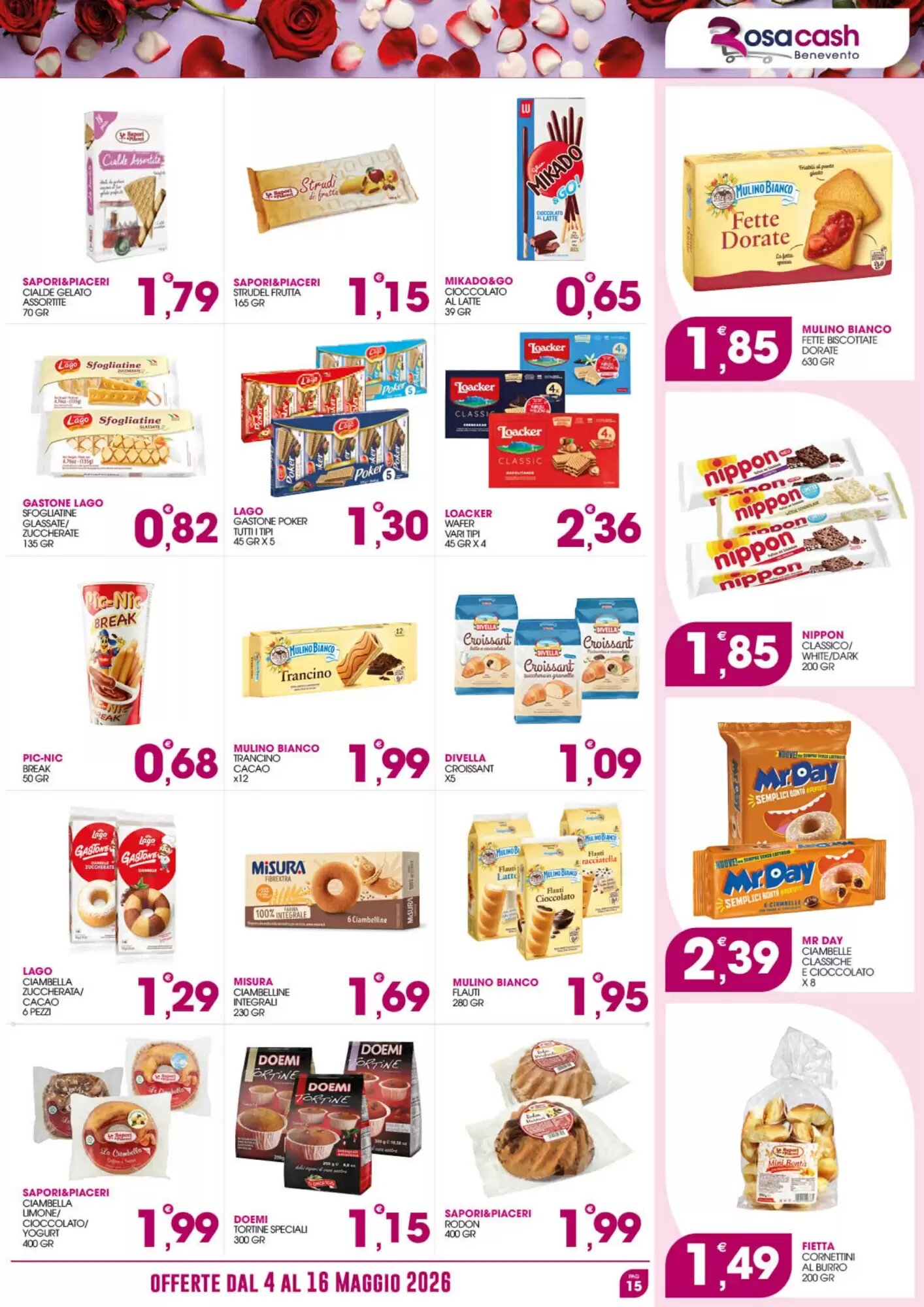 Volantino promozionale Rosa Cash  valide dal 04/05/2026 - Pagina 15.