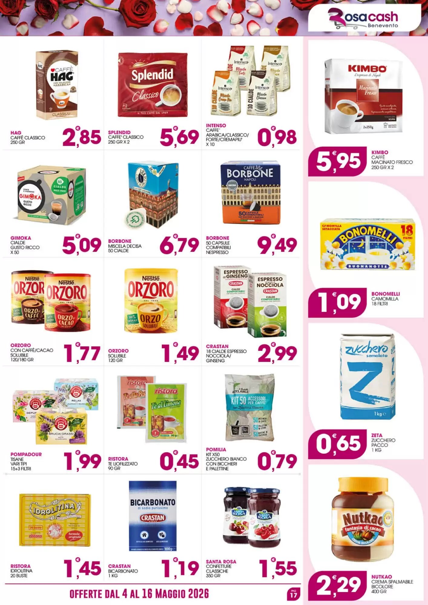 Volantino promozionale Rosa Cash  valide dal 04/05/2026 - Pagina 17.