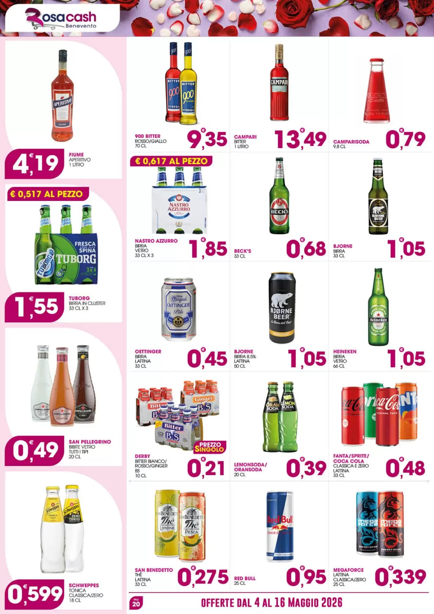 Volantino promozionale Rosa Cash  valide dal 04/05/2026 - Pagina 20.
